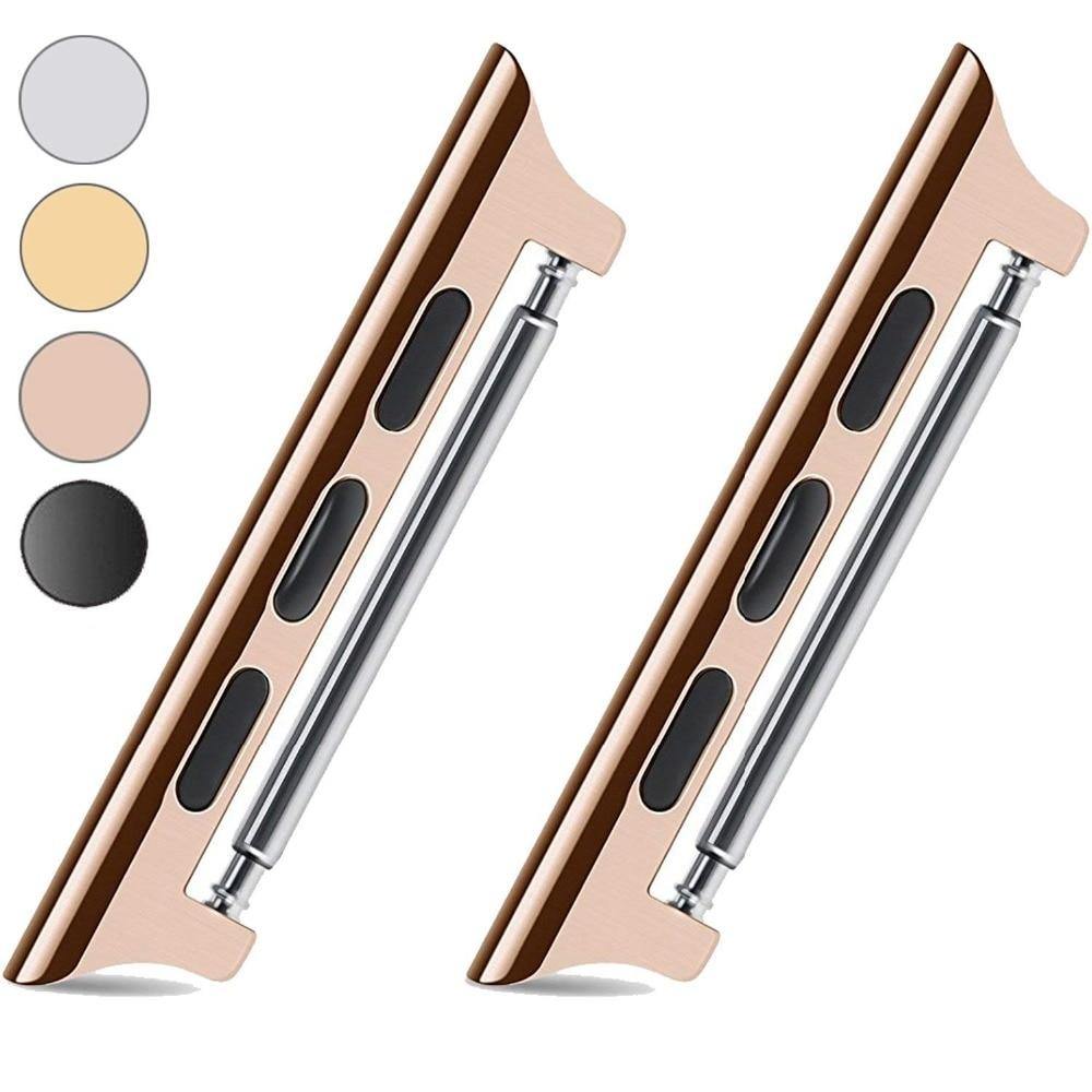 Apple Watch Band Connector Adapter for Ultra 1/2/3, Series 11/10/9/8/SE - Stainless Steel Lugs (38mm-49mm)