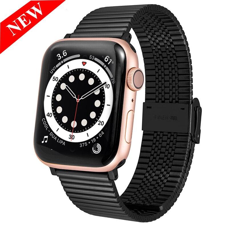 Stainless Steel Apple Watch Strap Series 11/10/9/8/7/6/5/4/ SE / Ultra 1/2/3