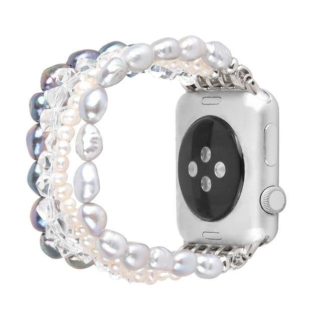 Real Pearl Apple Watch Band Series 11/10/9/8/7/6/5/4/ SE / Ultra 1/2/3