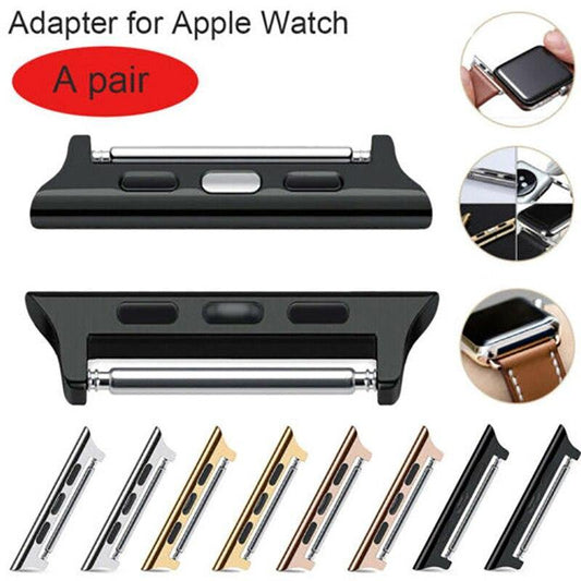 Apple Watch Band Connector Adapter for Ultra 1/2/3, Series 11/10/9/8/SE - Stainless Steel Lugs (38mm-49mm)