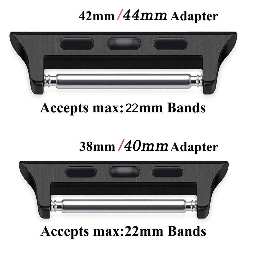 Apple Watch Band Connector Adapter for Ultra 1/2/3, Series 11/10/9/8/SE - Stainless Steel Lugs (38mm-49mm)