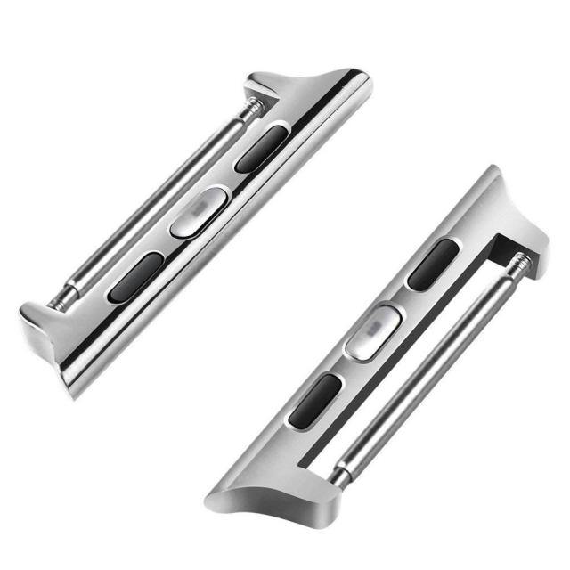 Apple Watch Band Connector Adapter for Ultra 1/2/3, Series 11/10/9/8/SE - Stainless Steel Lugs (38mm-49mm)