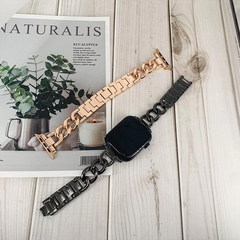 Stainless Steel Apple Watch Strap Series 11/10/9/8/7/6/5/4/ SE / Ultra 1/2/3