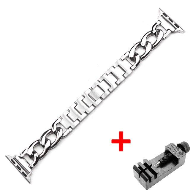 Stainless Steel Apple Watch Strap Series 11/10/9/8/7/6/5/4/ SE / Ultra 1/2/3