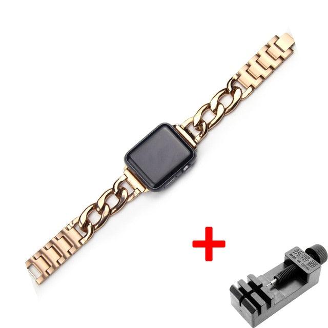 Stainless Steel Apple Watch Strap Series 11/10/9/8/7/6/5/4/ SE / Ultra 1/2/3