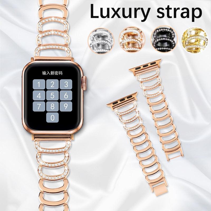 Diamond Apple Watch Band Series 11/10/9/8/7/6/5/4/ SE / Ultra 1/2/3