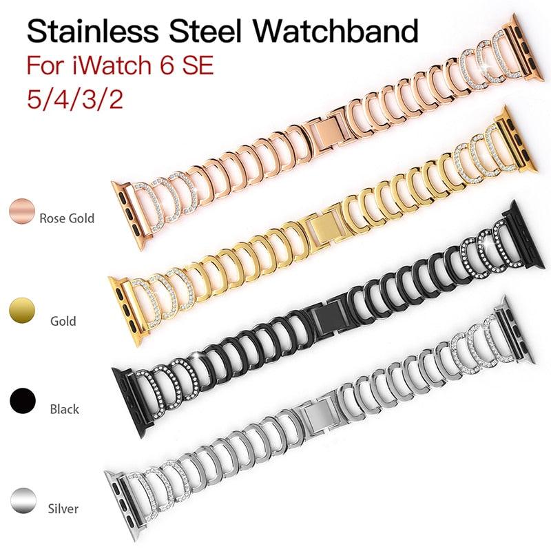 Diamond Apple Watch Band Series 11/10/9/8/7/6/5/4/ SE / Ultra 1/2/3