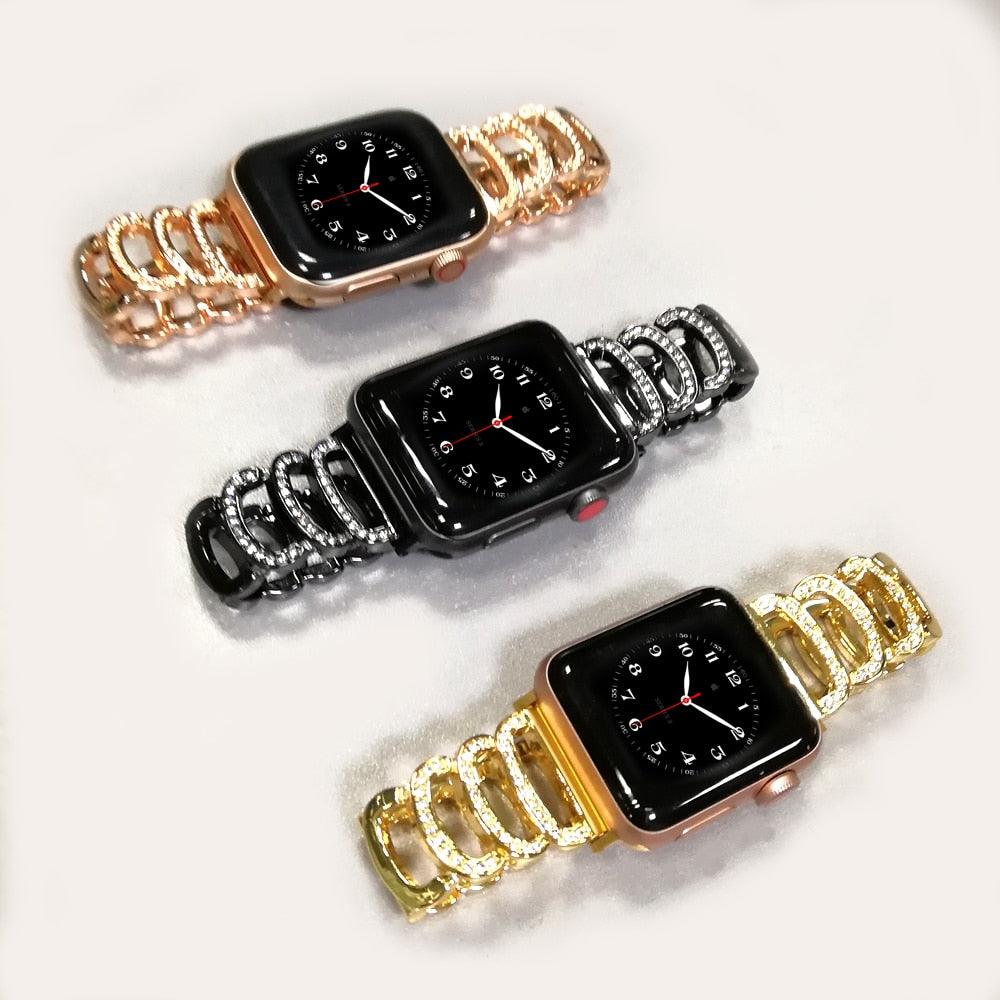 Diamond Apple Watch Band Series 11/10/9/8/7/6/5/4/ SE / Ultra 1/2/3