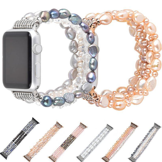 Real Pearl Apple Watch Band Series 11/10/9/8/7/6/5/4/ SE / Ultra 1/2/3