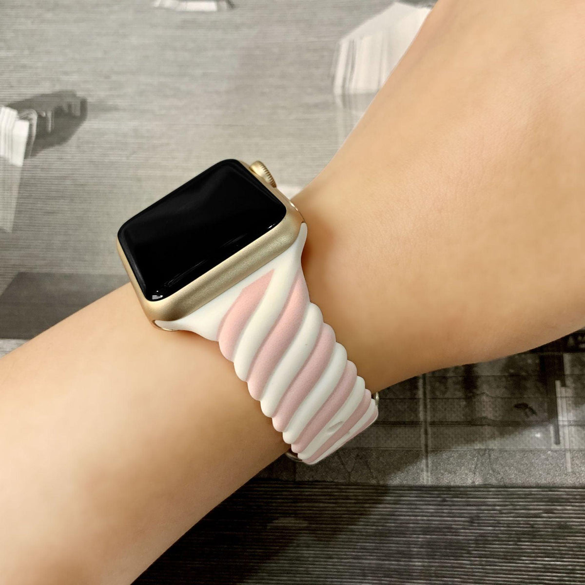 Rubber  Rainbow Apple Watch Band Series 11/10/9/8/7/6/5/4/ SE / Ultra 1/2/3