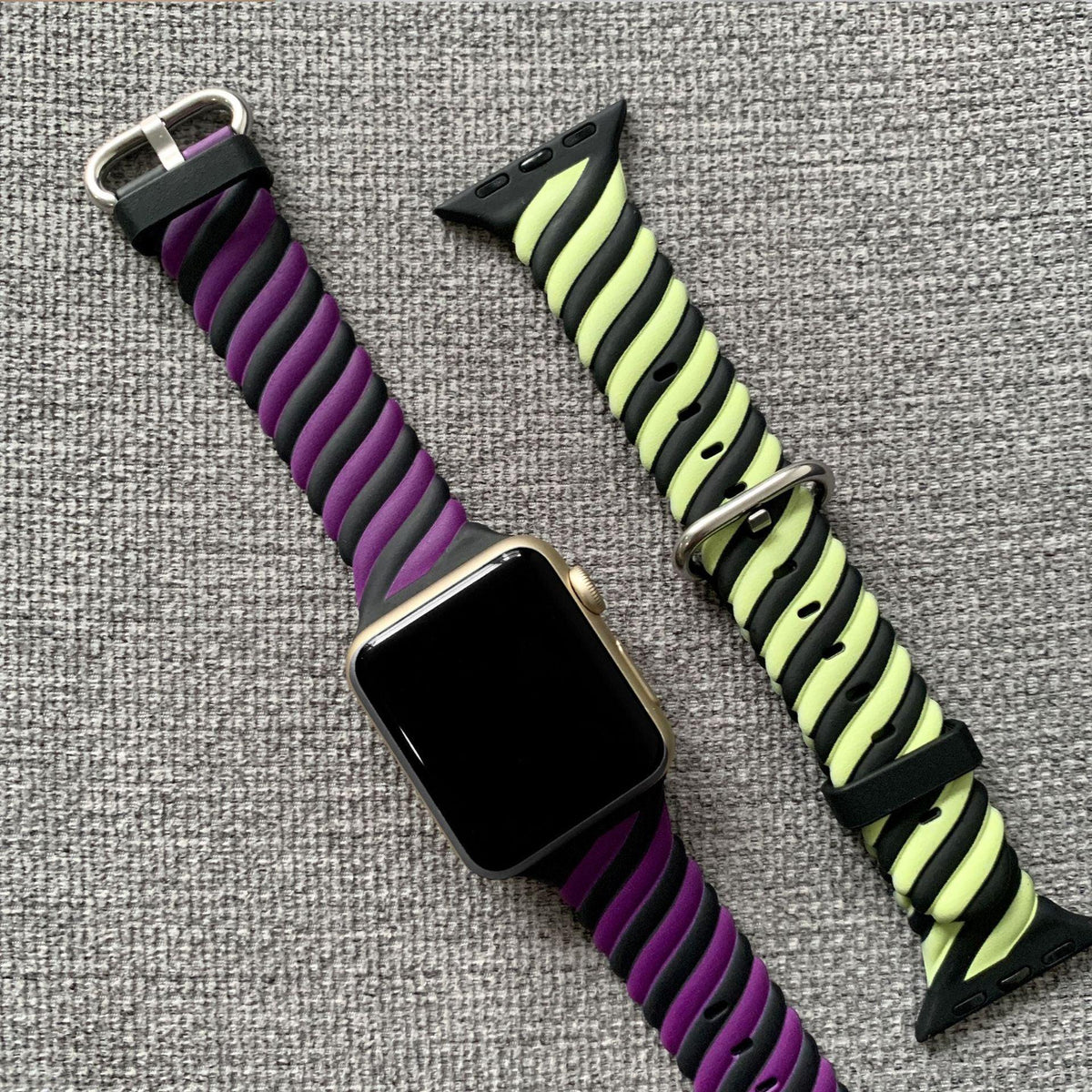 Rubber  Rainbow Apple Watch Band Series 11/10/9/8/7/6/5/4/ SE / Ultra 1/2/3