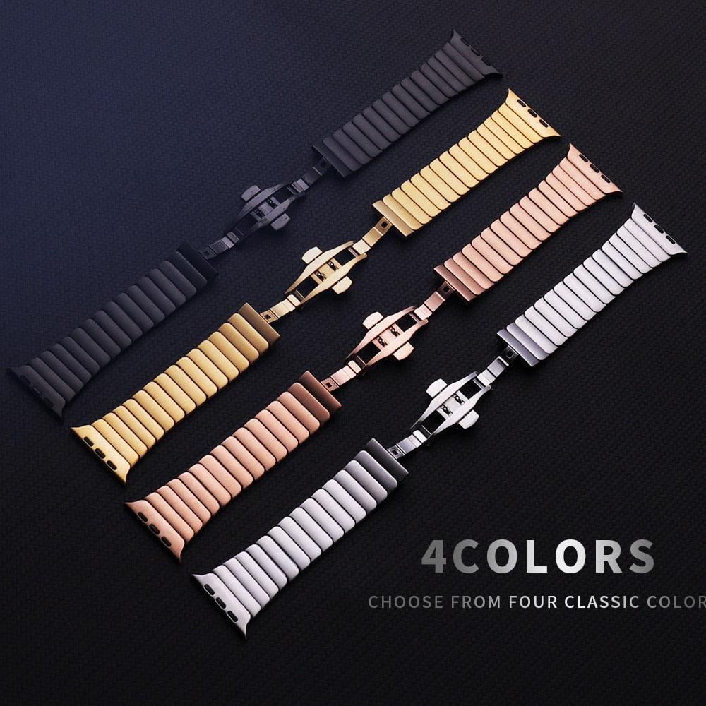 Stainless Steel Apple Watch Strap Series 11/10/9/8/7/6/5/4/ SE / Ultra 1/2/3