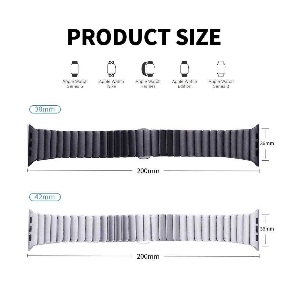 Stainless Steel Apple Watch Strap Series 11/10/9/8/7/6/5/4/ SE / Ultra 1/2/3