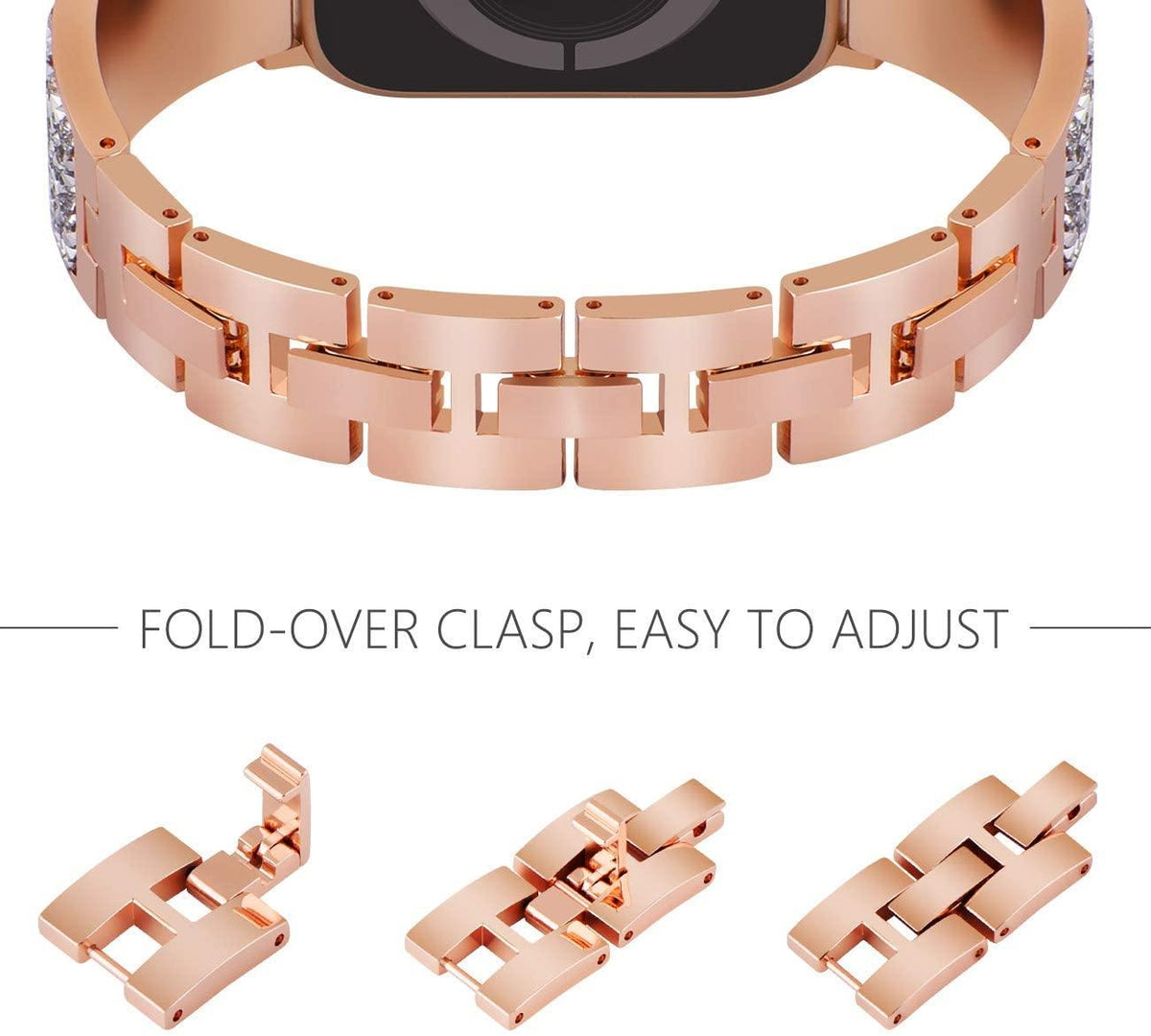 Stainless Steel Apple Watch Strap Series 11/10/9/8/7/6/5/4/ SE / Ultra 1/2/3