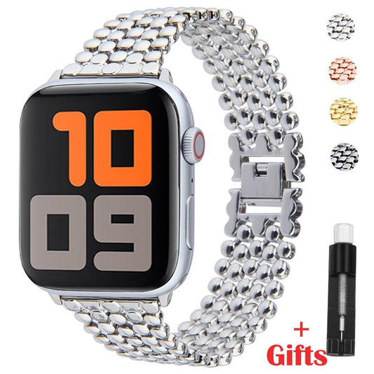 Stainless Steel Apple Watch Strap Series 11/10/9/8/7/6/5/4/ SE / Ultra 1/2/3