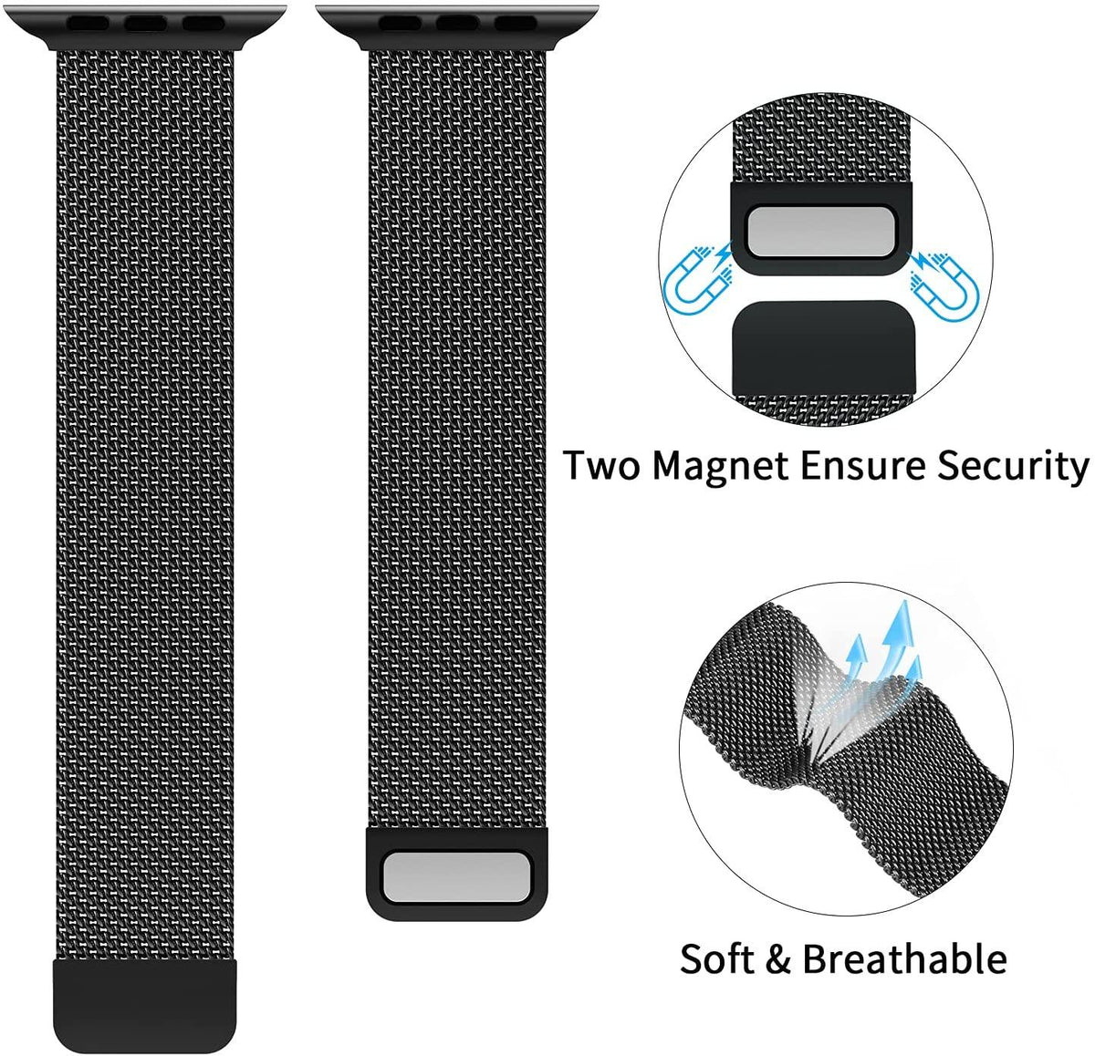 Steel Apple Watch Band Series 11/10/9/8/7/6/5/4/ SE / Ultra 1/2/3