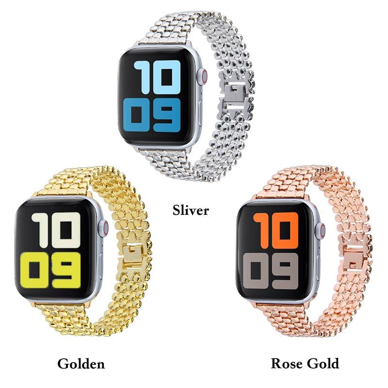 Stainless Steel Apple Watch Strap Series 11/10/9/8/7/6/5/4/ SE / Ultra 1/2/3