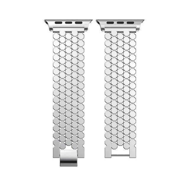 Steel Apple Watch Strap Series 11/10/9/8/7/6/5/4/ SE / Ultra 1/2/3