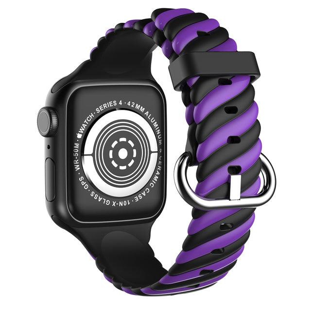 Rubber  Rainbow Apple Watch Band Series 11/10/9/8/7/6/5/4/ SE / Ultra 1/2/3