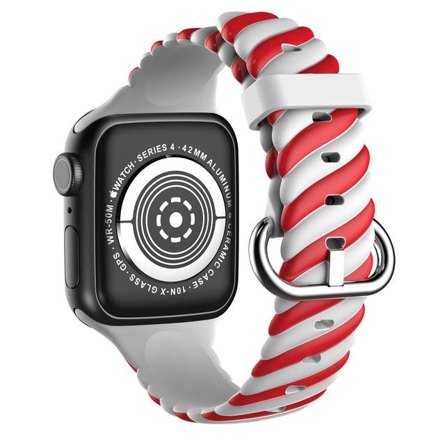 Rubber  Rainbow Apple Watch Band Series 11/10/9/8/7/6/5/4/ SE / Ultra 1/2/3