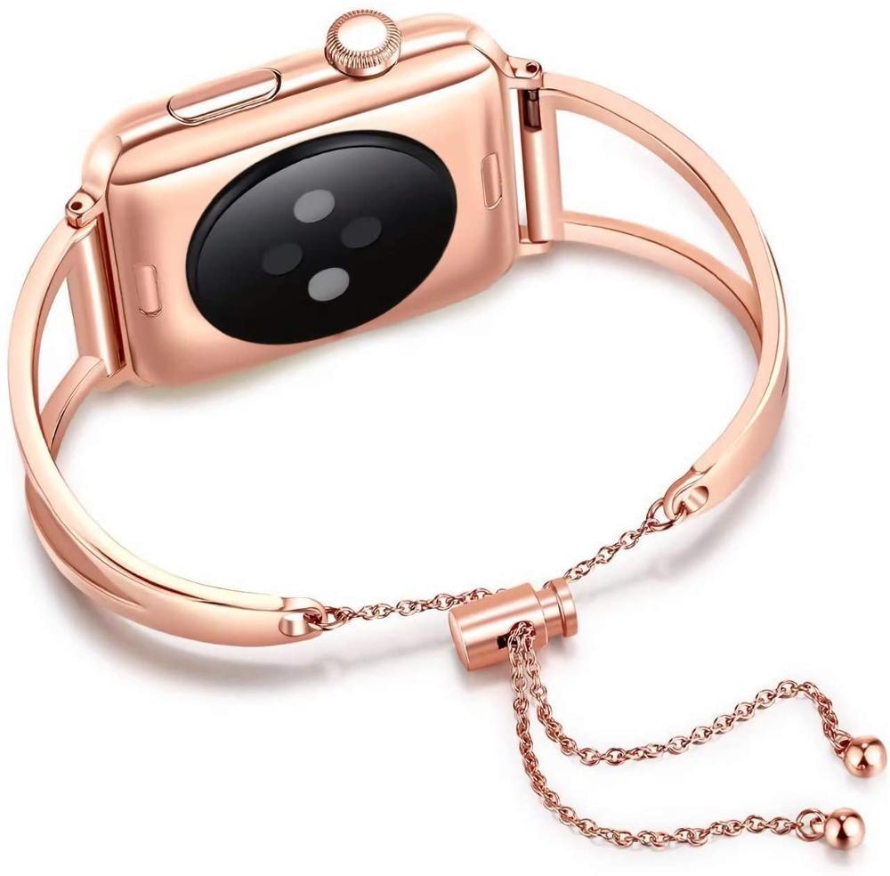 Stainless Steel Apple Watch Jewelry Strap Series 11/10/9/8/7/6/5/4/ SE / Ultra 1/2/3