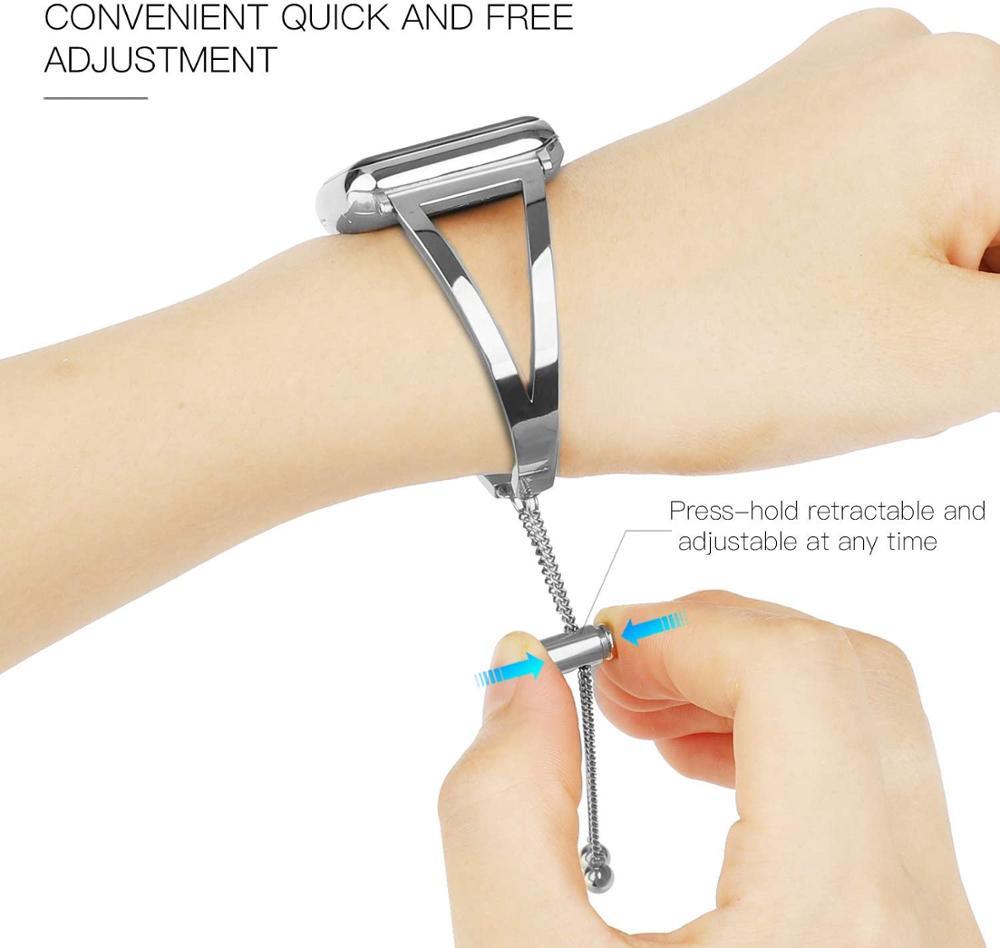 Stainless Steel Apple Watch Jewelry Strap Series 11/10/9/8/7/6/5/4/ SE / Ultra 1/2/3