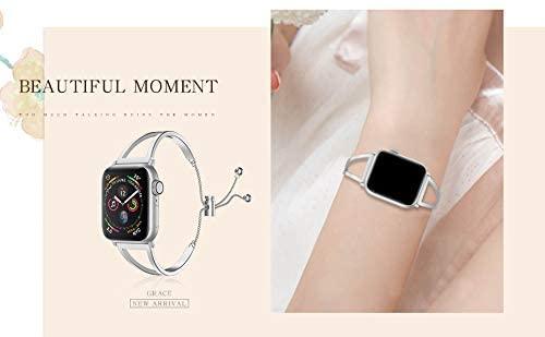 Stainless Steel Apple Watch Jewelry Strap Series 11/10/9/8/7/6/5/4/ SE / Ultra 1/2/3