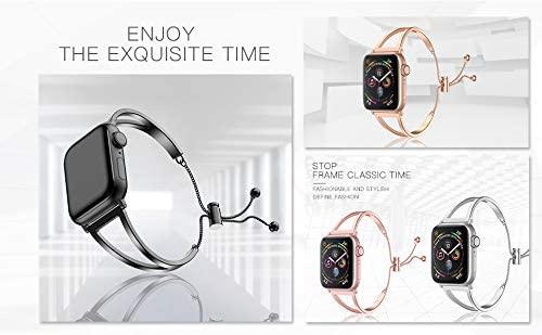 Stainless Steel Apple Watch Jewelry Strap Series 11/10/9/8/7/6/5/4/ SE / Ultra 1/2/3