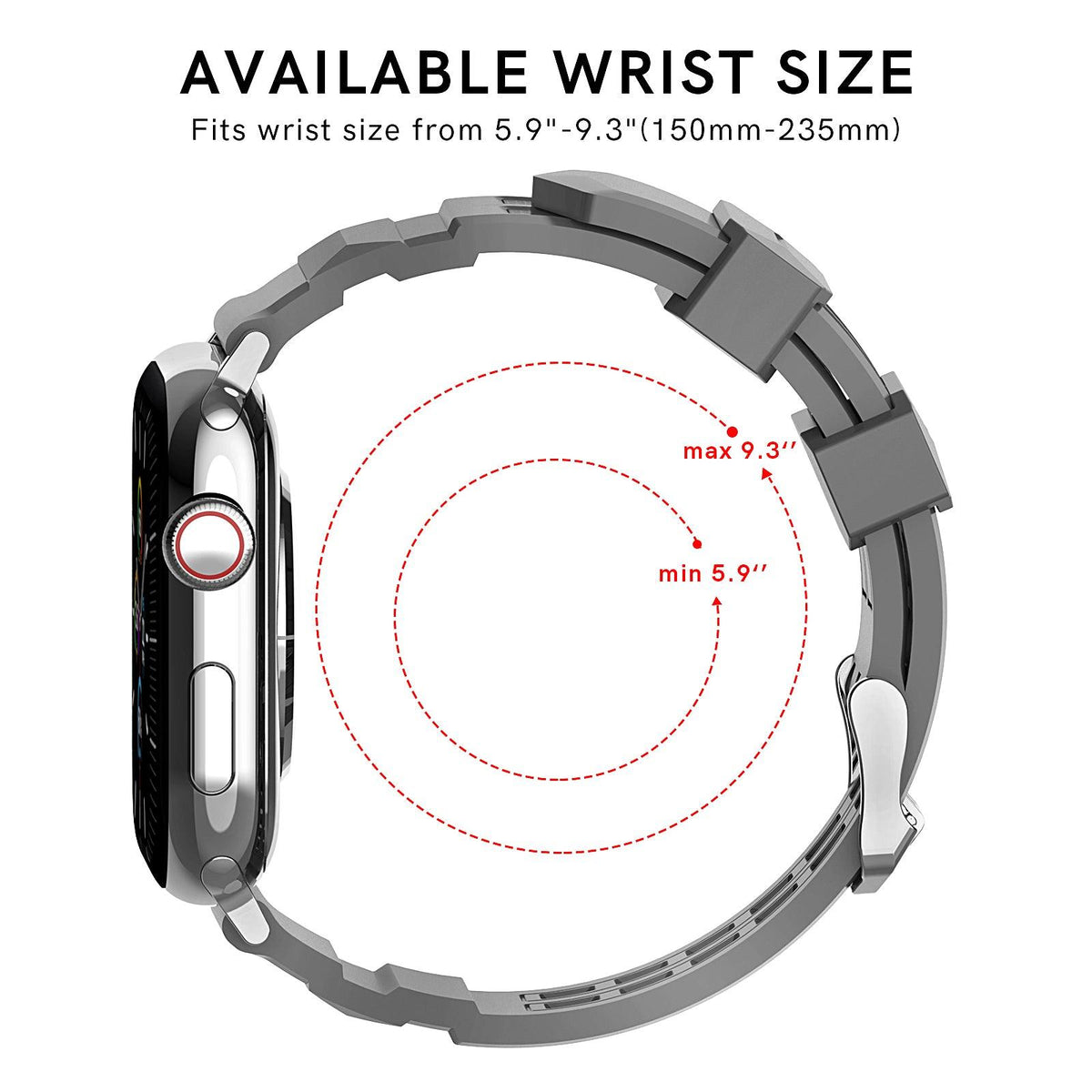 Silicone Apple Watch Band Series 11/10/9/8/7/6/5/4/ SE / Ultra 1/2/3