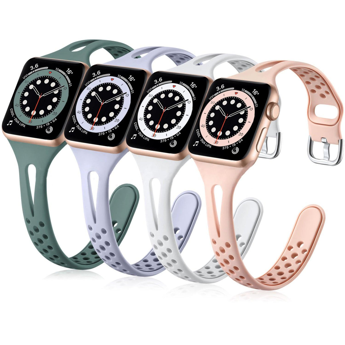 Silicone Apple Watch Band Series 11/10/9/8/7/6/5/4/ SE / Ultra 1/2/3