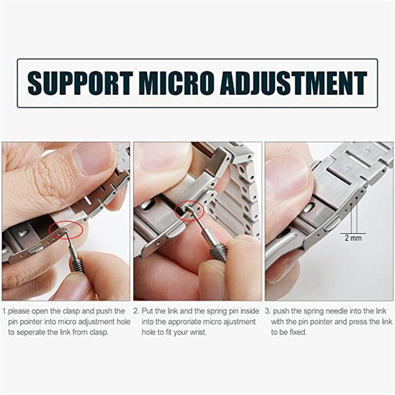 316L Stainless Steel Band for Apple Watch Series 1–11, SE, Ultra 1–3
