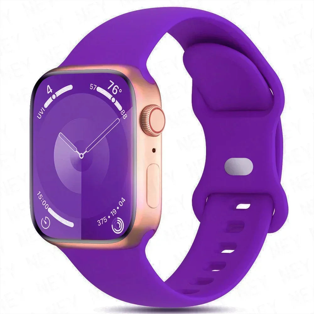 Silicone Apple Watch Band Series 11/10/9/8/7/6/5/4/ SE / Ultra 1/2/3