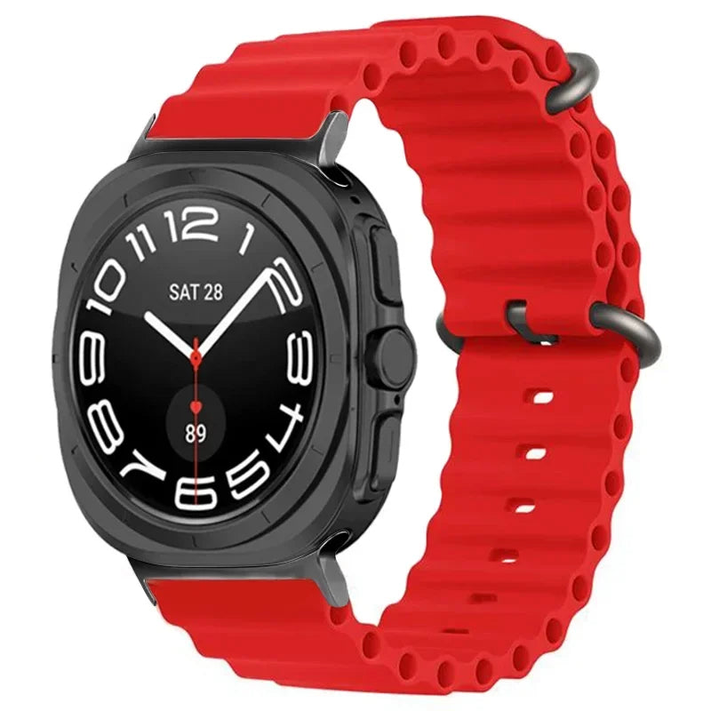 Ocean Silicone Samsung Galaxy 7 Ultra Watch Band 47MM