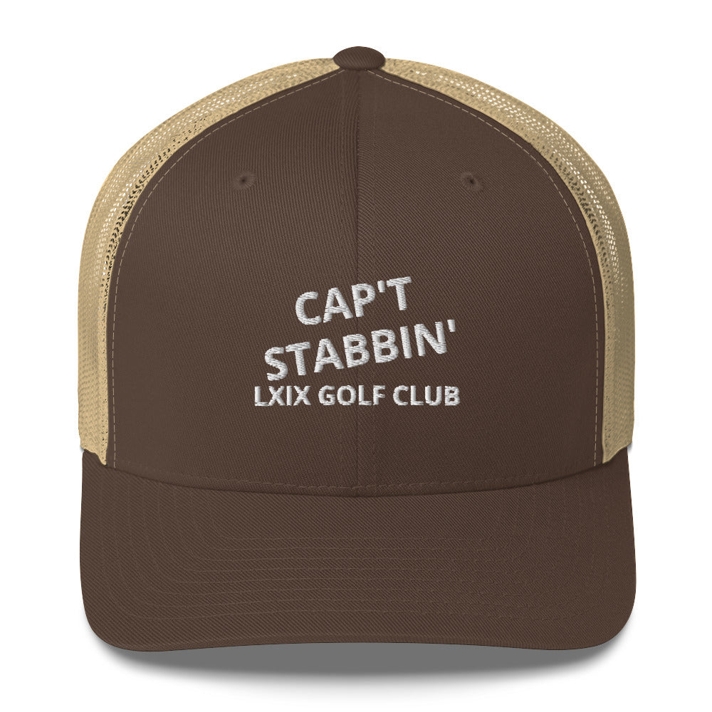 Capt Stabbin Trucker Cap