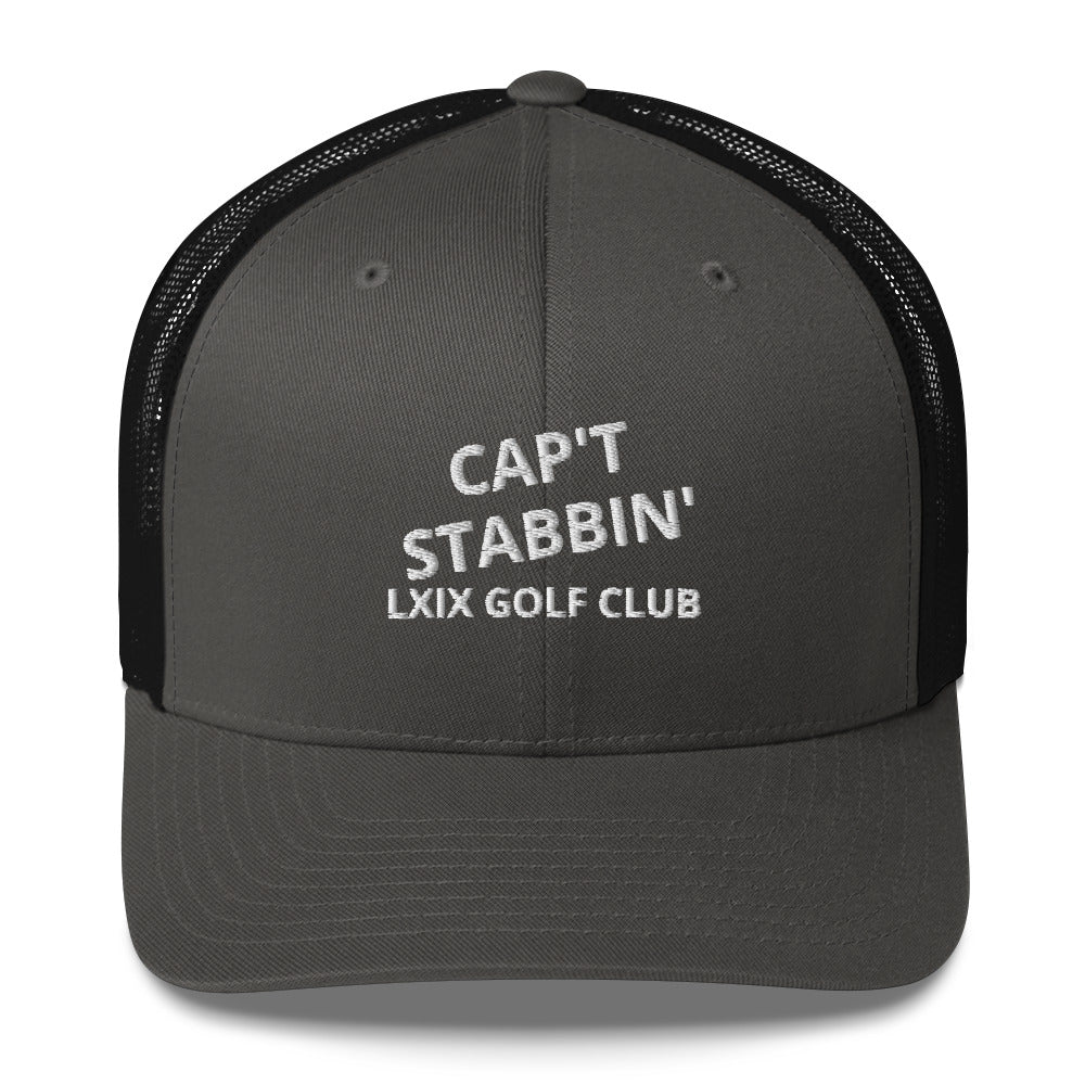 Capt Stabbin Trucker Cap