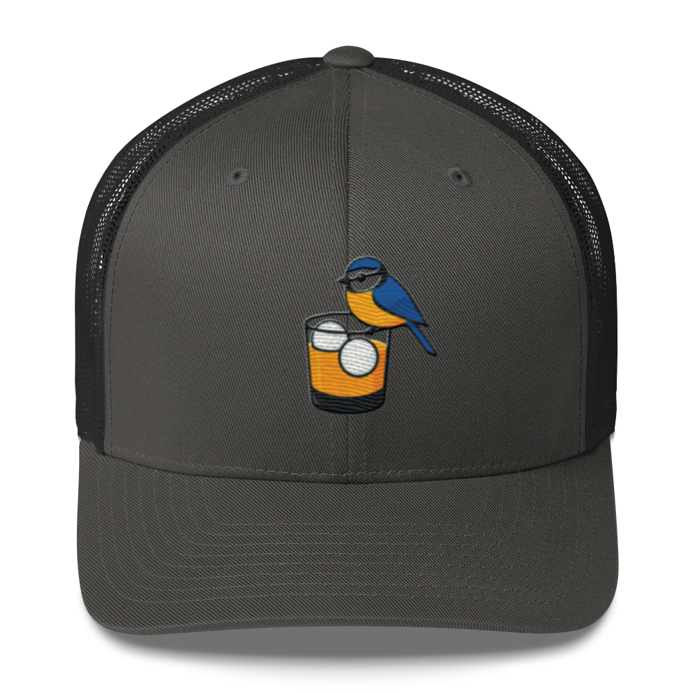 Birdie Juice golf trucker hat front view