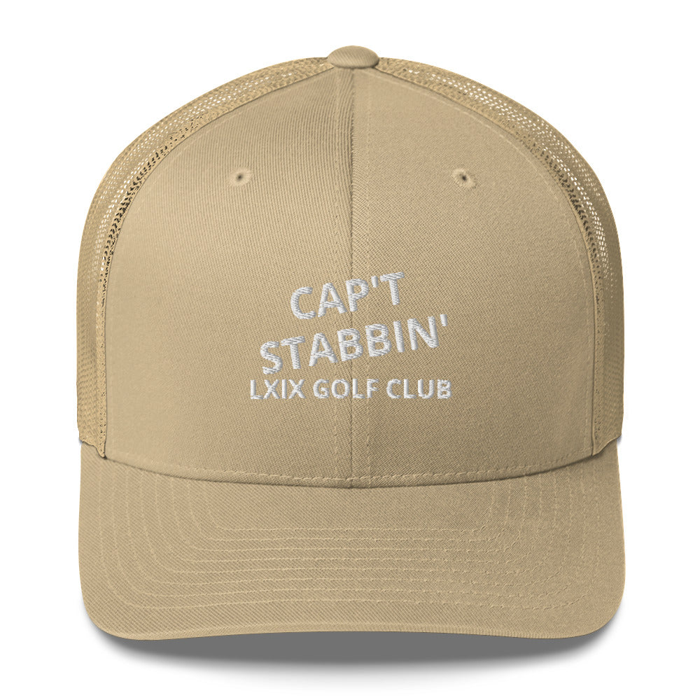 Capt Stabbin Trucker Cap