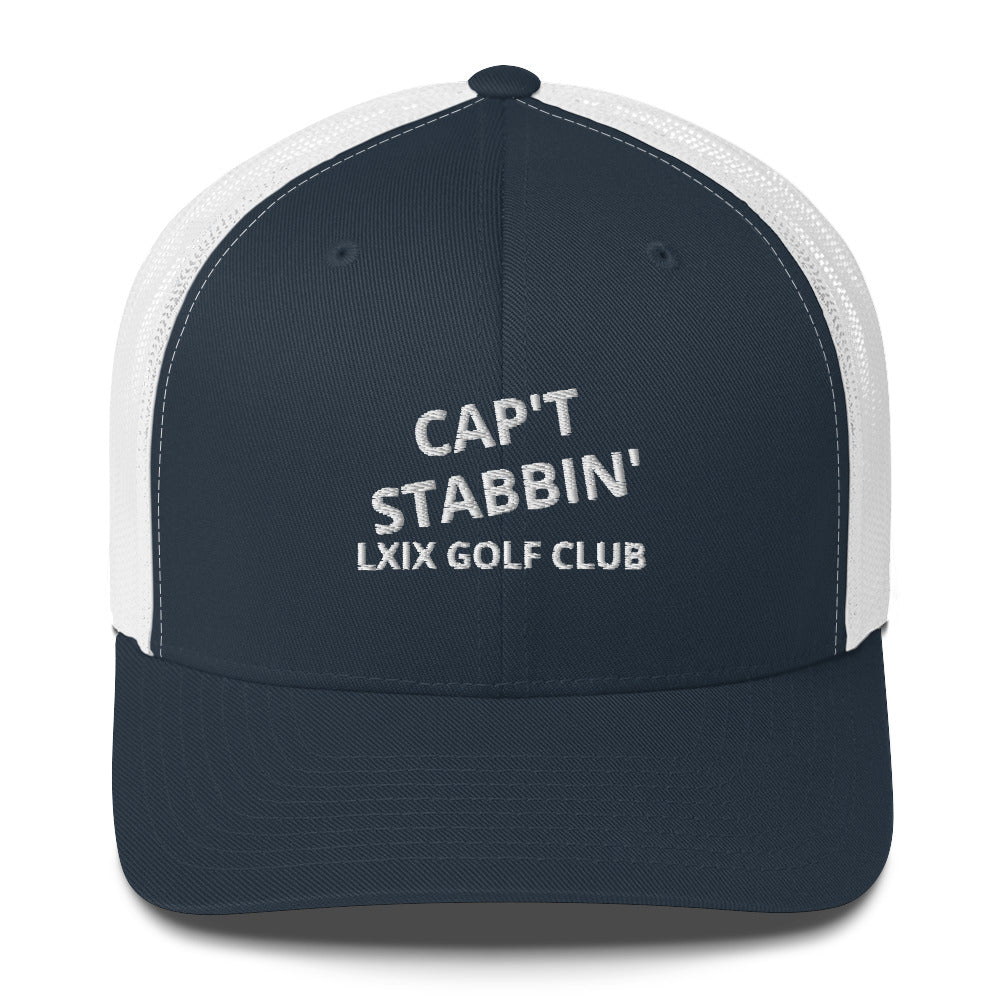 Capt Stabbin Trucker Cap