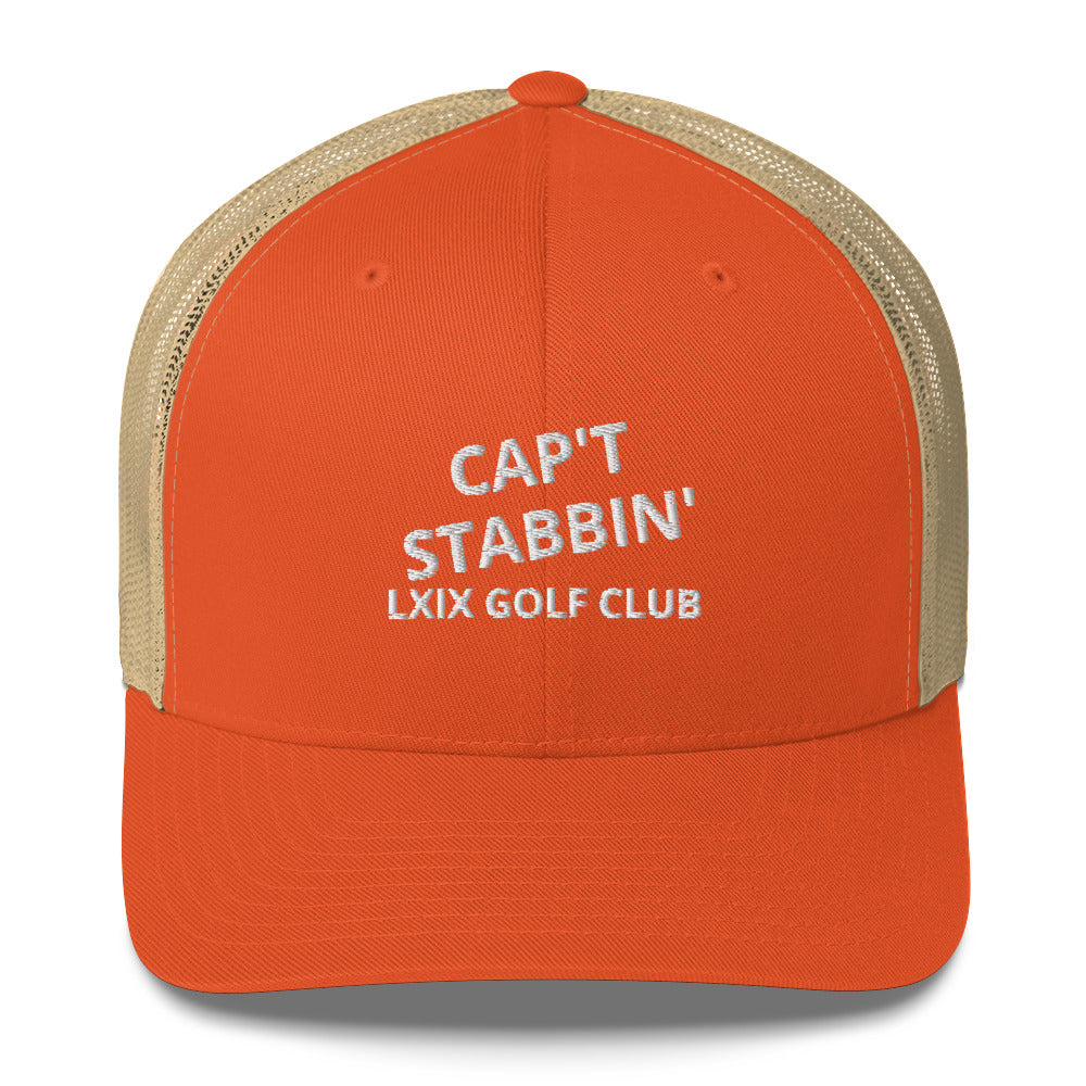 Capt Stabbin Trucker Cap