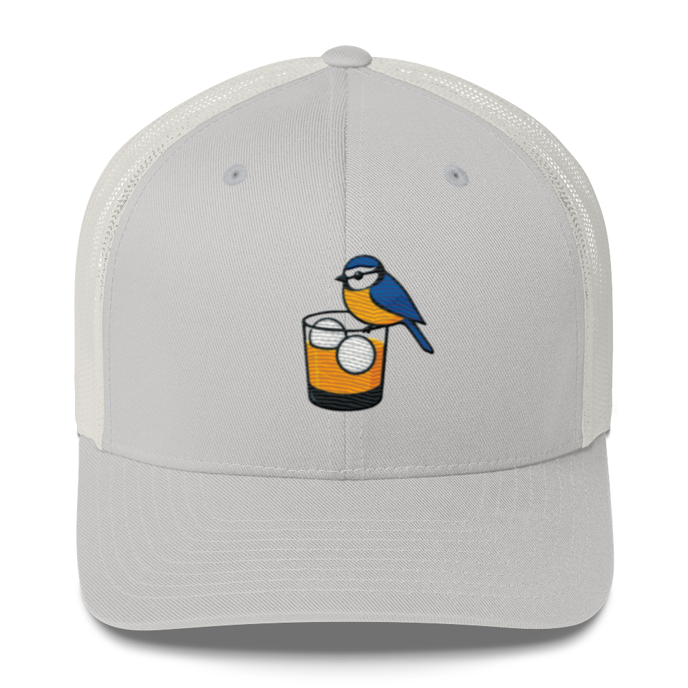 Birdie Juice golf trucker hat front view