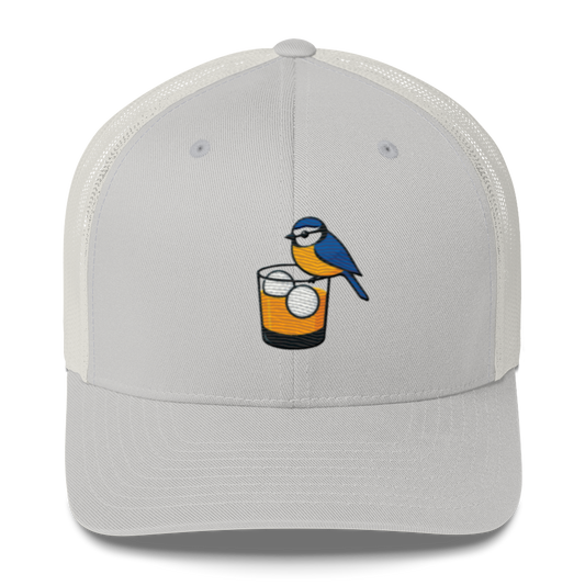 Birdie Juice golf trucker hat front view