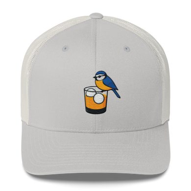 Birdie Juice golf trucker hat front view