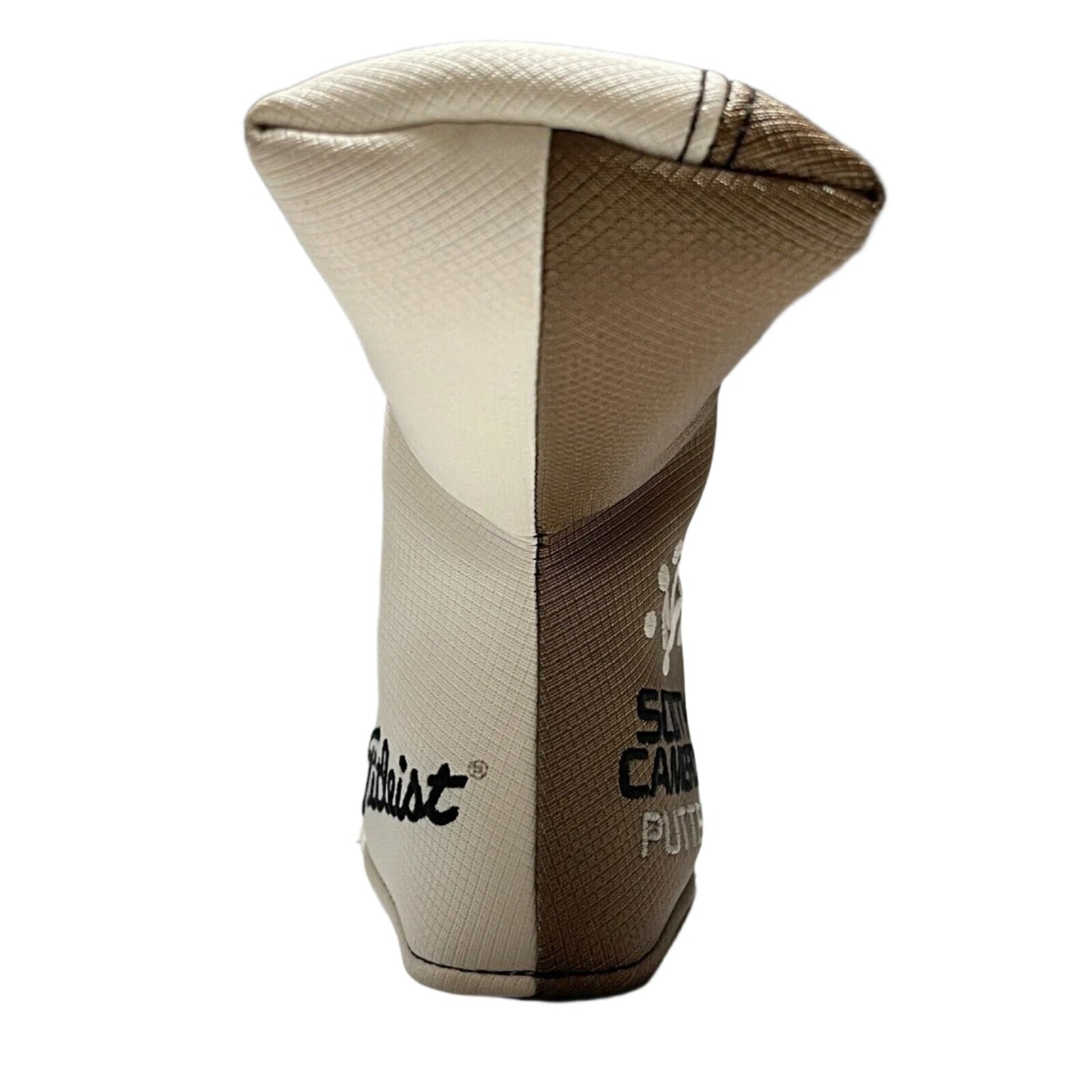 Scotty Cameron - Cameron & Crown "Made to Play" White/Brown Blade Putter Headcover