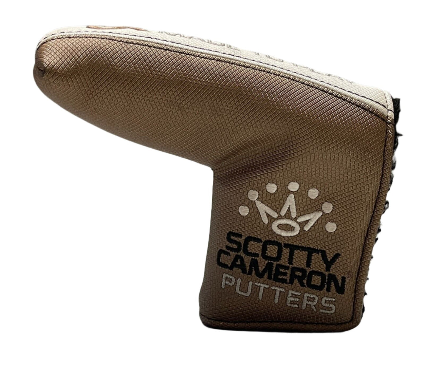 Scotty Cameron - Cameron & Crown "Made to Play" White/Brown Blade Putter Headcover