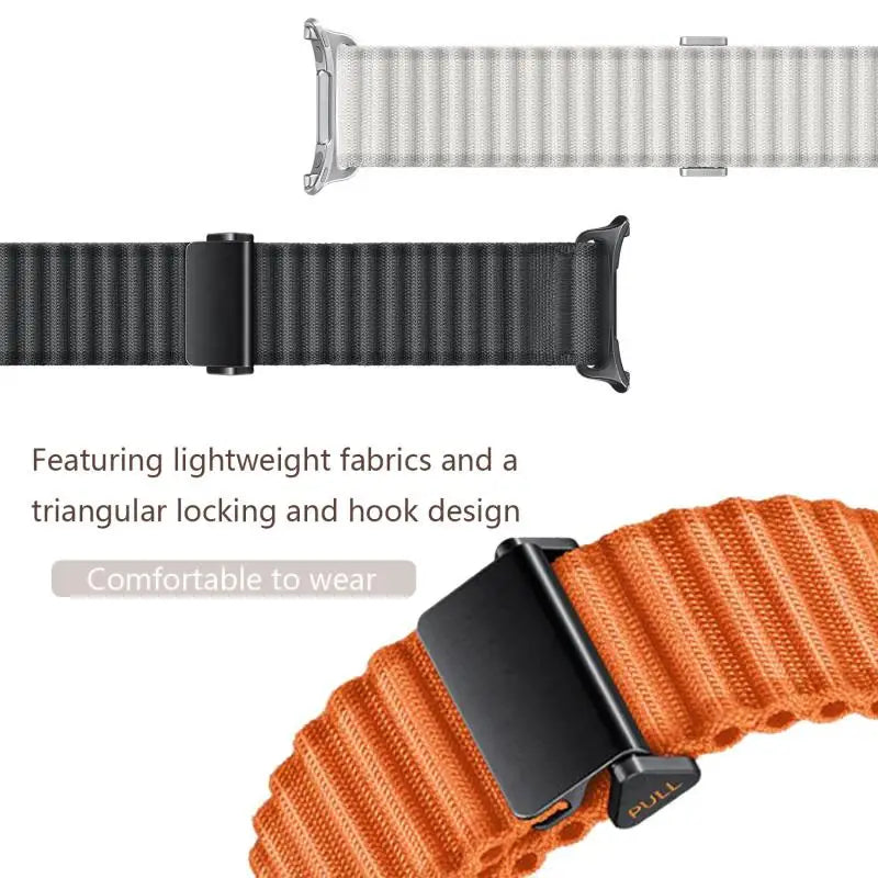 Samsung Galaxy Nylon Loop Watch Band - Ultra/Ultra2 No Gaps Strap