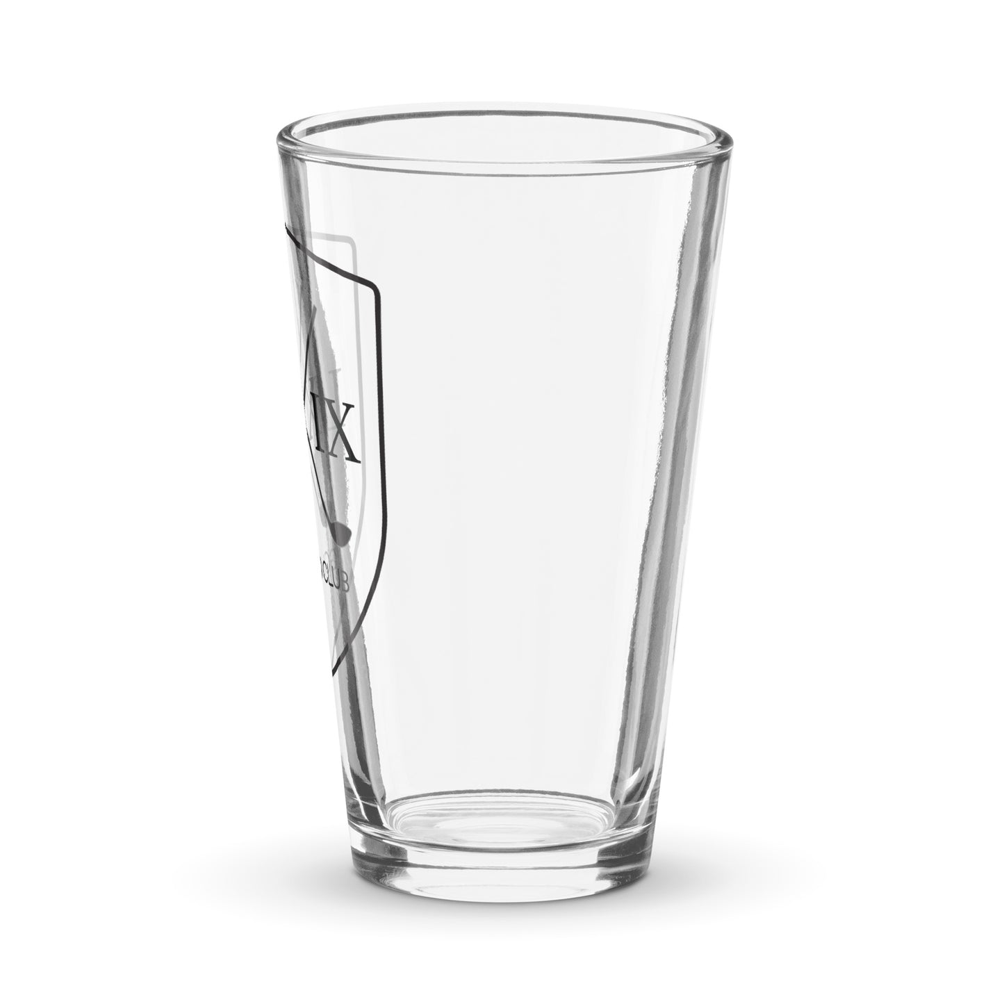 Shield Logo Shaker Pint Glass