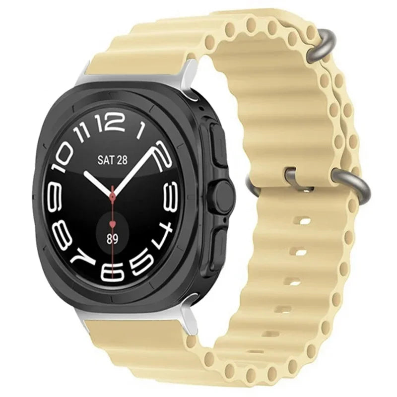 Ocean Silicone Samsung Galaxy 7 Ultra Watch Band 47MM