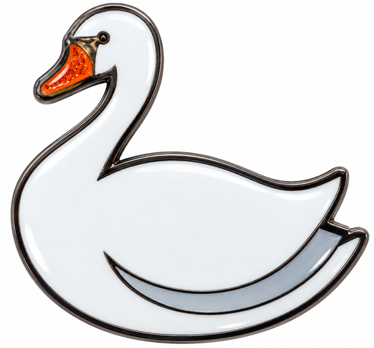 Swan Glitter Ball Marker & Hat Clip by ReadyGOLF