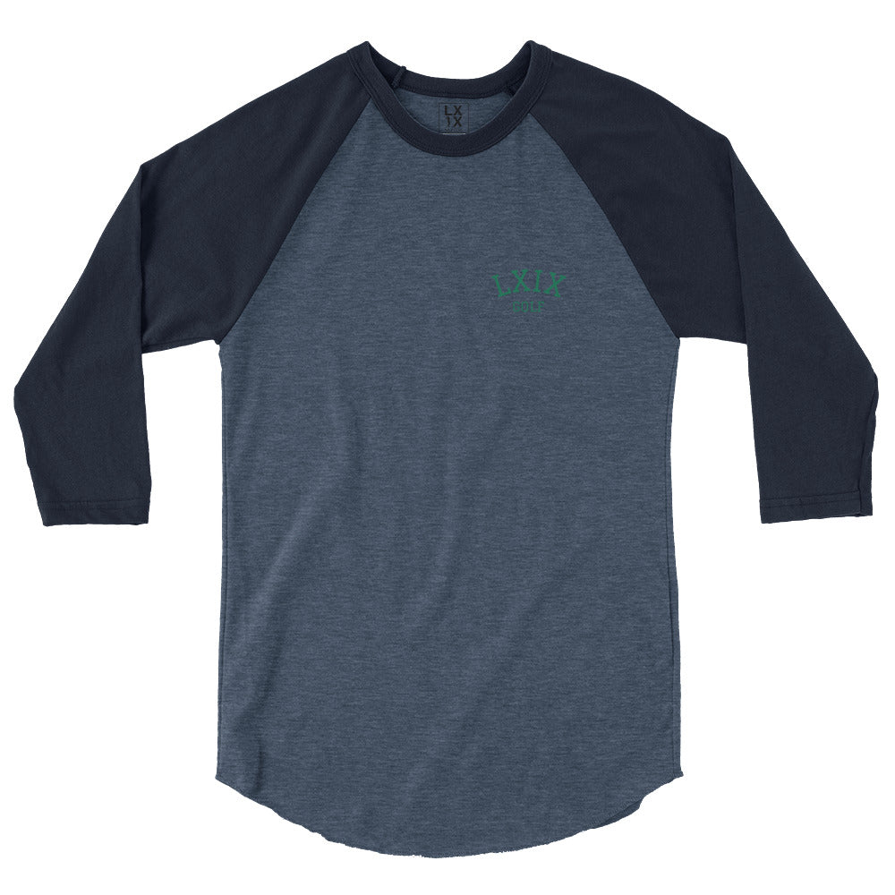 LXIX Golf Collegiate 3/4 sleeve raglan shirt