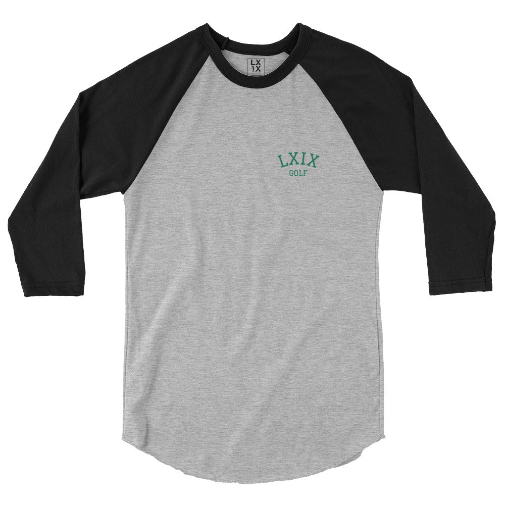LXIX Golf Collegiate 3/4 sleeve raglan shirt